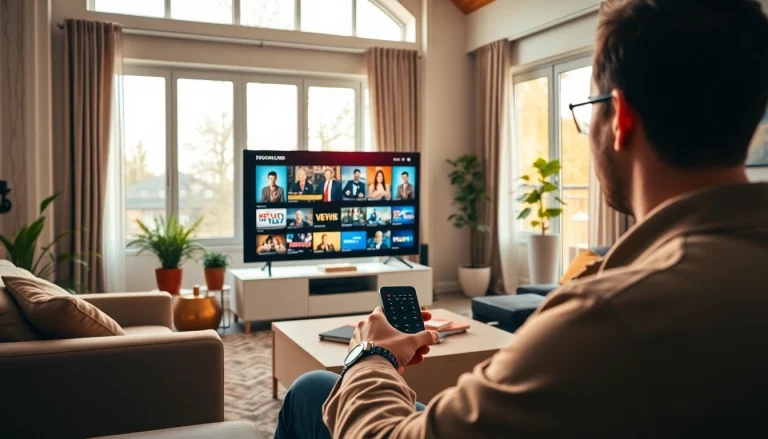Découvrez les avantages des iptv abonnements avec un agréable salon moderne où on regarde des émissions.