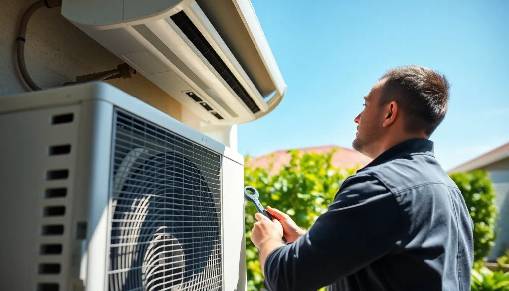 Technician performing AC repair in Glendale AZ showcasing expert repairs.